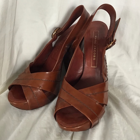 Marc Jacobs 2006 Fall peep toe sling Leather Heels - Picture 4 of 16